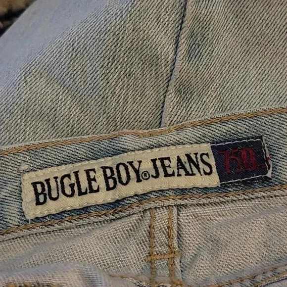 Vintage 90's Bugle Boy Gold Crest Mom Jeans - 33x30 - Picture 14 of 15
